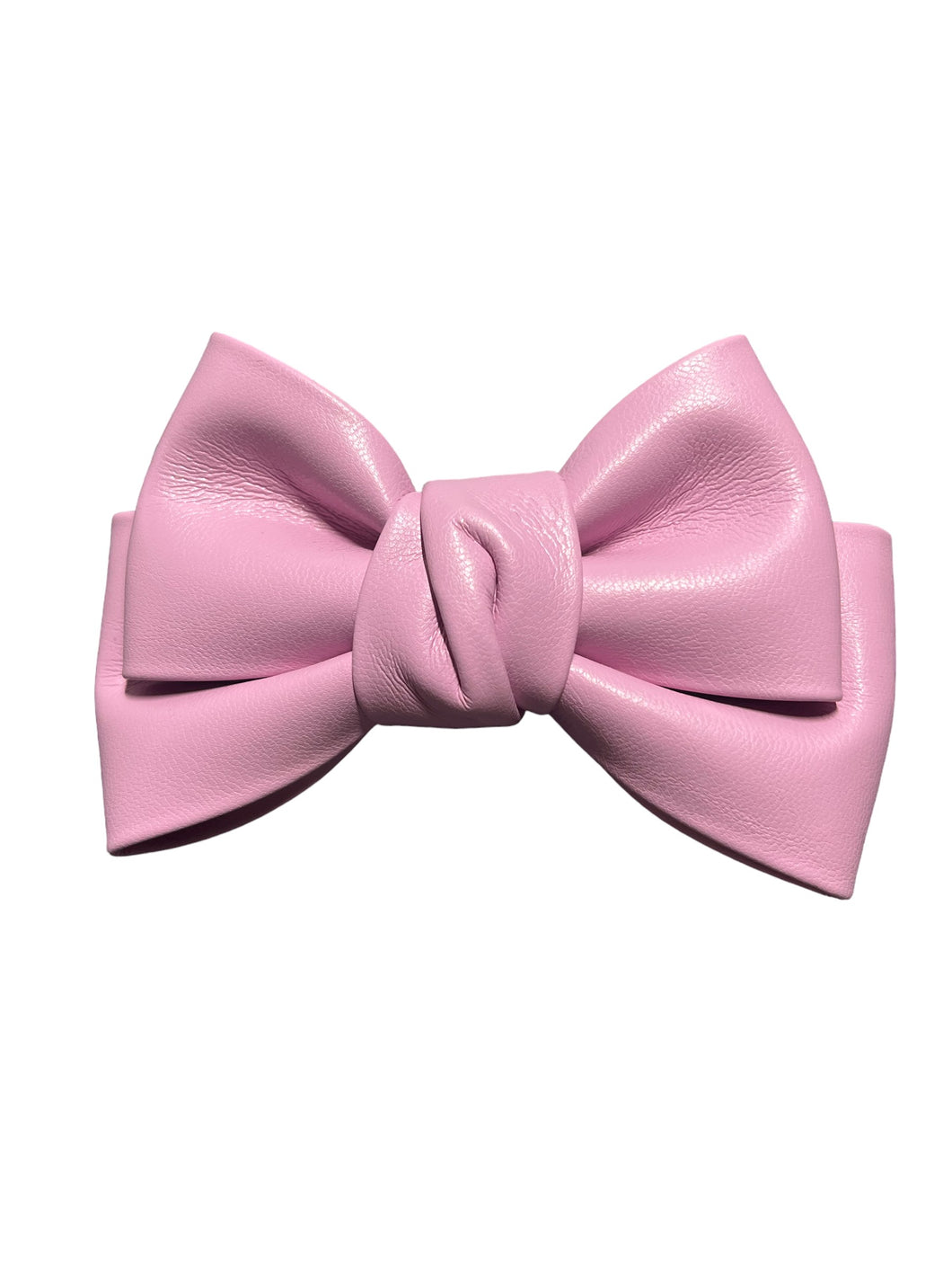 FAUX LEATHER BOW